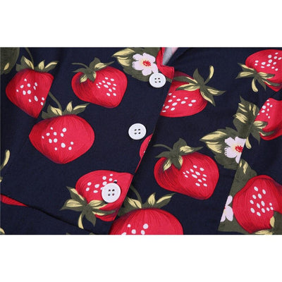 Vintage Šaty Strawberry Plus Size