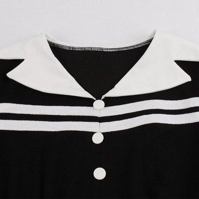 Vintage Zimní Šaty Černé