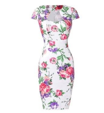 Vintage Bílé Denní Šaty