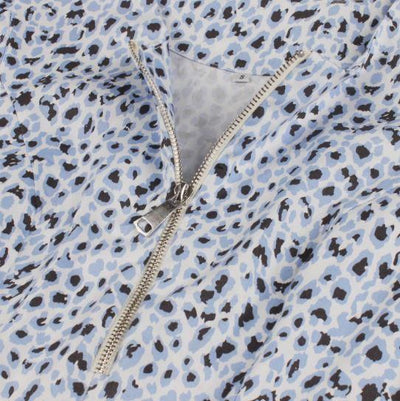 Vintage Modré Leopardí Šaty