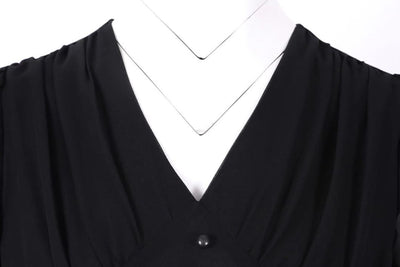 Vintage Dlouhé Černé Šaty Z 50. Let