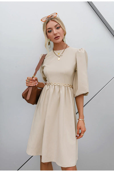 Vintage Šaty S 3/4 Rukávy