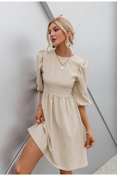 Vintage Šaty S 3/4 Rukávy