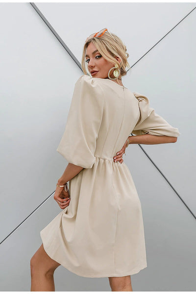 Vintage Šaty S 3/4 Rukávy