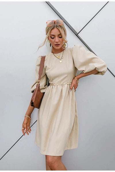 Vintage Šaty S 3/4 Rukávy