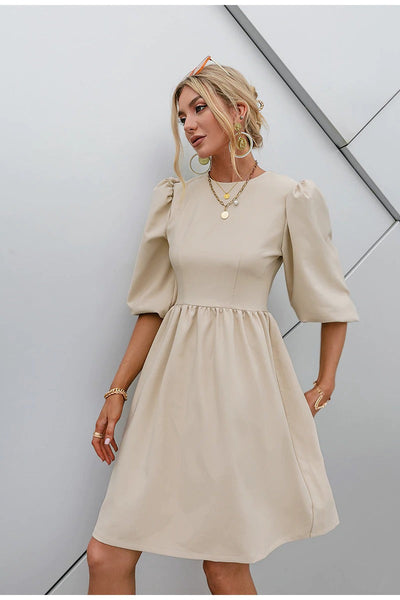 Vintage Šaty S 3/4 Rukávy