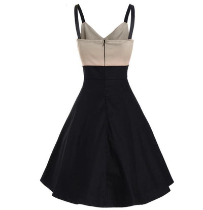 Vintage Midi Šaty Béžové