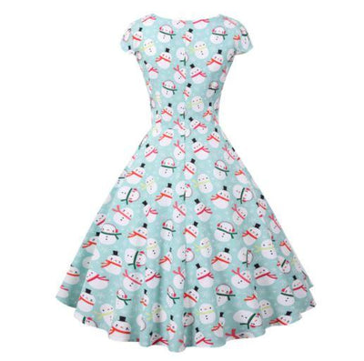 Vintage Vánoční Šaty Plus Velikosti Nebe