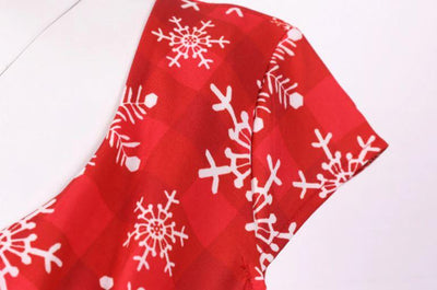 Vintage Vánoční Šaty Větší Velikosti Červené