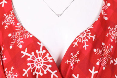 Vintage Vánoční Šaty Větší Velikosti Červené