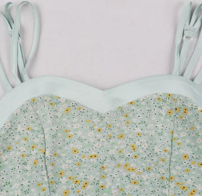 Vintage Pin Up Šaty S Květinovým Potiskem