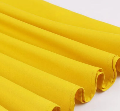 Vintage Pin Up Žluté Šaty