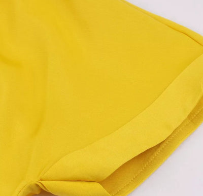 Vintage Pin Up Žluté Šaty