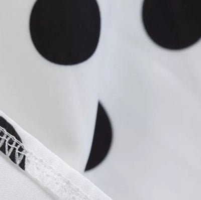 Vintage Pin Up Šaty Černé Puntíky