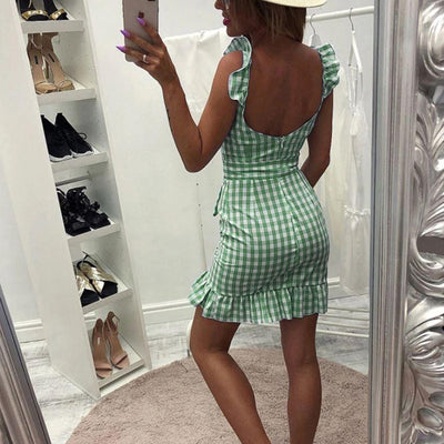 Vintage Zelené Plážové Šaty