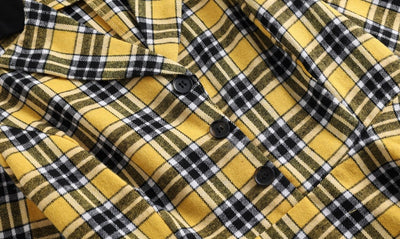 Vintage Žluté A Černé Pruhované Šaty