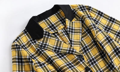 Vintage Žluté A Černé Pruhované Šaty