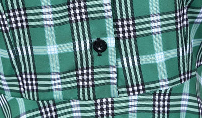 Vintage Zelené A Černé Pruhované Šaty