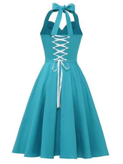 Vintage Sexy Pin Up Sky Šaty