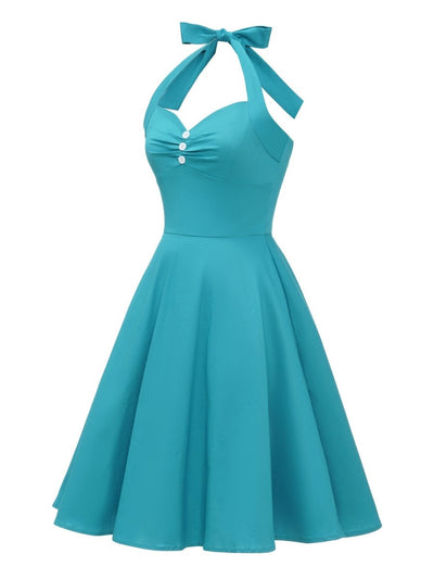 Vintage Sexy Pin Up Sky Šaty