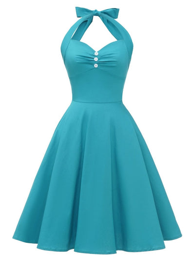 Vintage Sexy Pin Up Sky Šaty