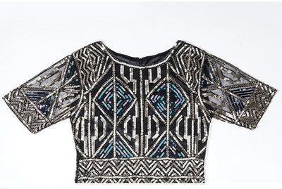 Vintage Dlouhé Zlaté Šaty Gatsby Z 20. Let