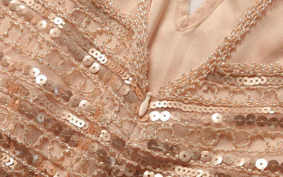 Vintage Dlouhé Růžové Šaty Z 20. Let