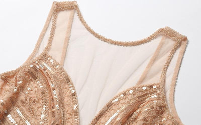 Vintage Dlouhé Růžové Šaty Z 20. Let