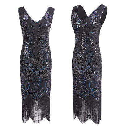 Vintage Černé Šaty V Paříži Z 20. Let