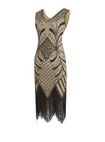 Zlaté Šaty Ve Stylu 20. Let