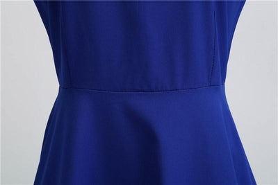 Vintage Modré Krajkové Šaty