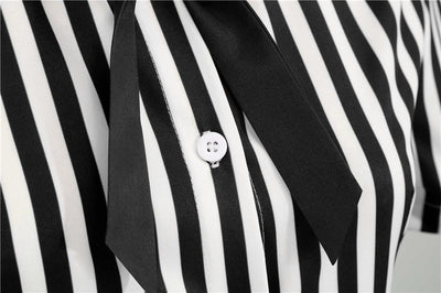 Vintage Retro Černé A Bílé Šaty