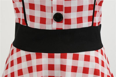 Vintage Červené A Bílé Šaty