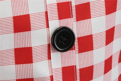 Vintage Červené A Bílé Šaty