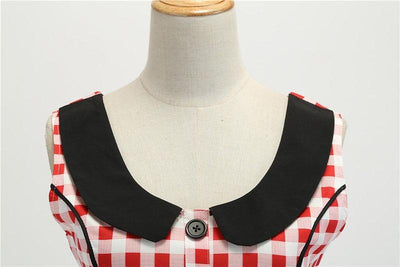 Vintage Červené A Bílé Šaty