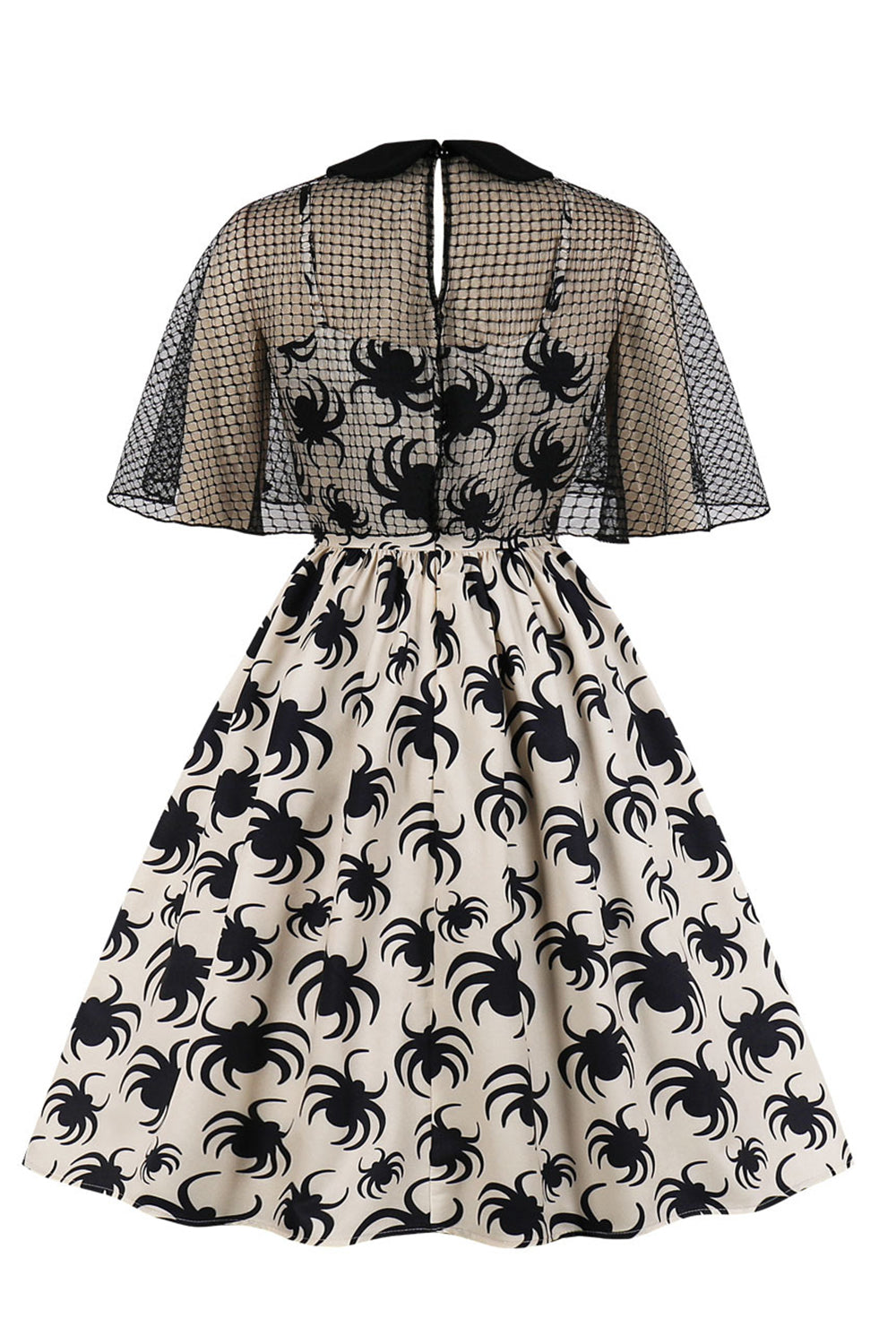 Vintage Halloweenské Šaty S Bílým Pavoukem