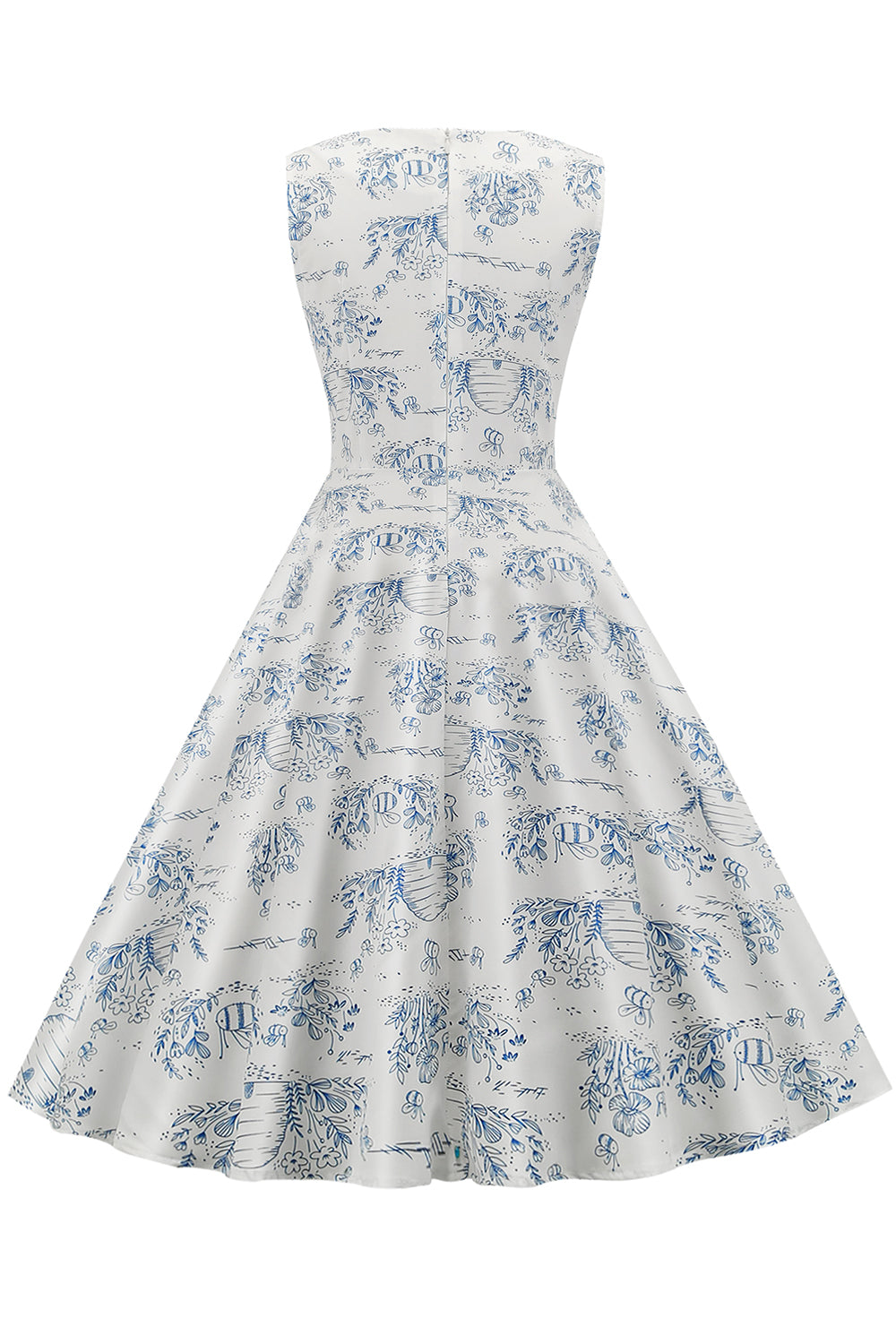 Vintage Šaty S Květinovým Potiskem Z 50. Let