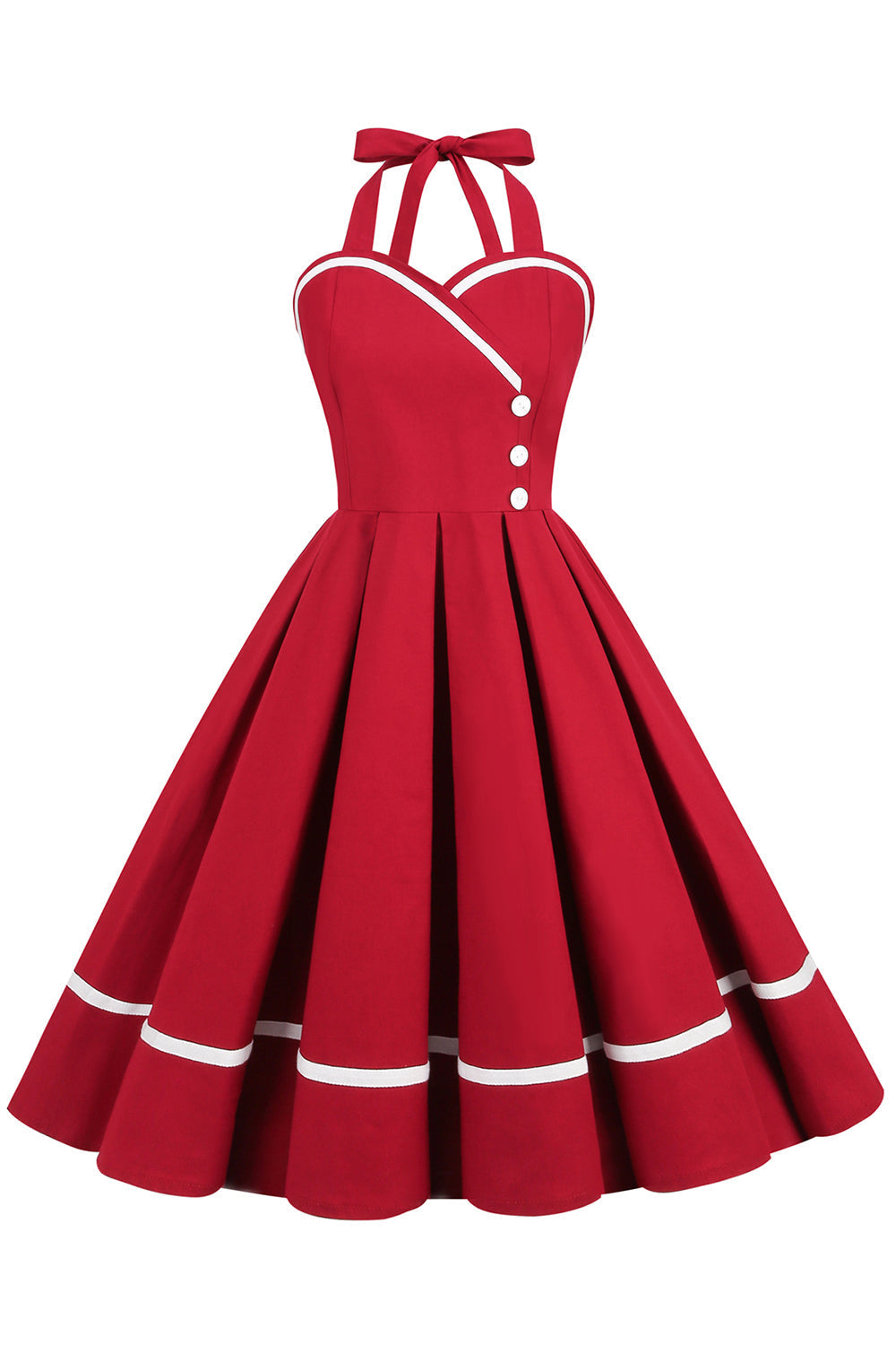 Vintage Šaty S Výstřihem Do V Z 50. Let