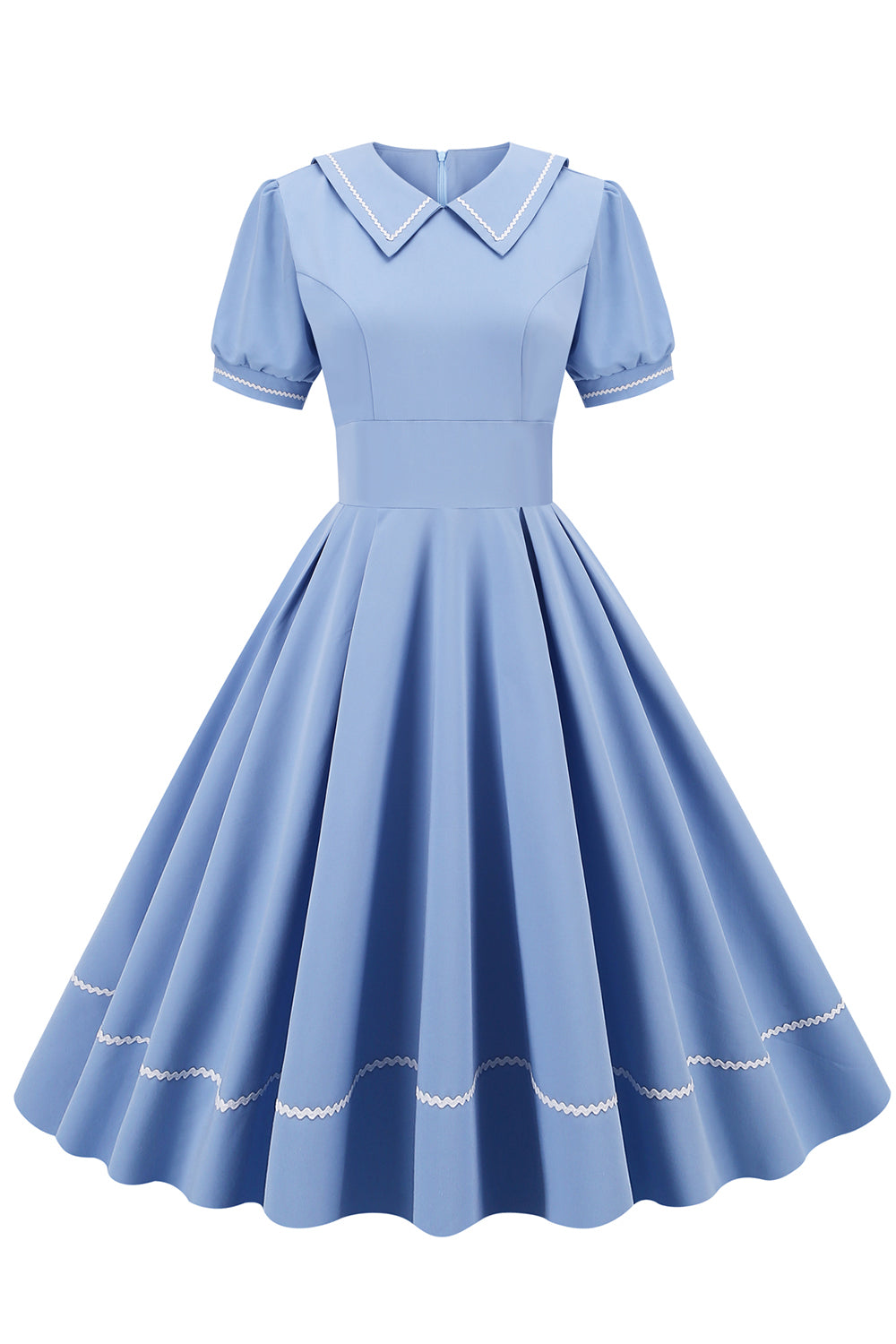 Šaty S Krátkým Rukávem Ve Vintage Stylu