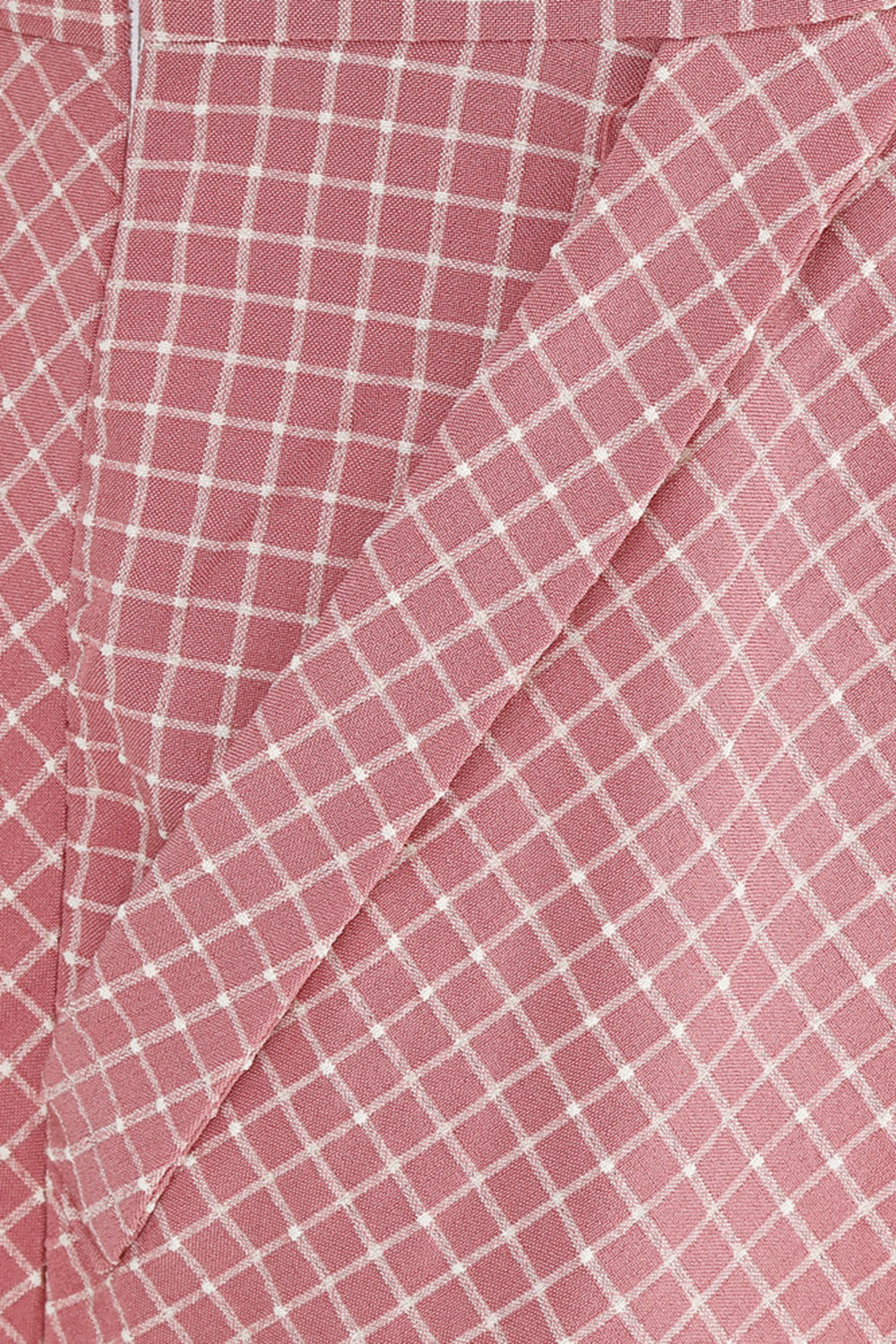 Šaty Vintage Check Shawl Collar