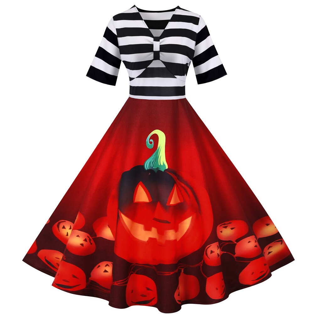 Halloweenské Šaty Rockabilly Marinière