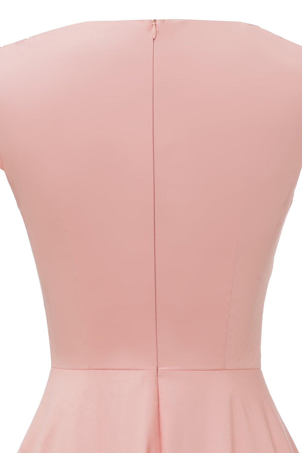 Růžové Vintage Šaty Se Srdíčkovým Výstřihem