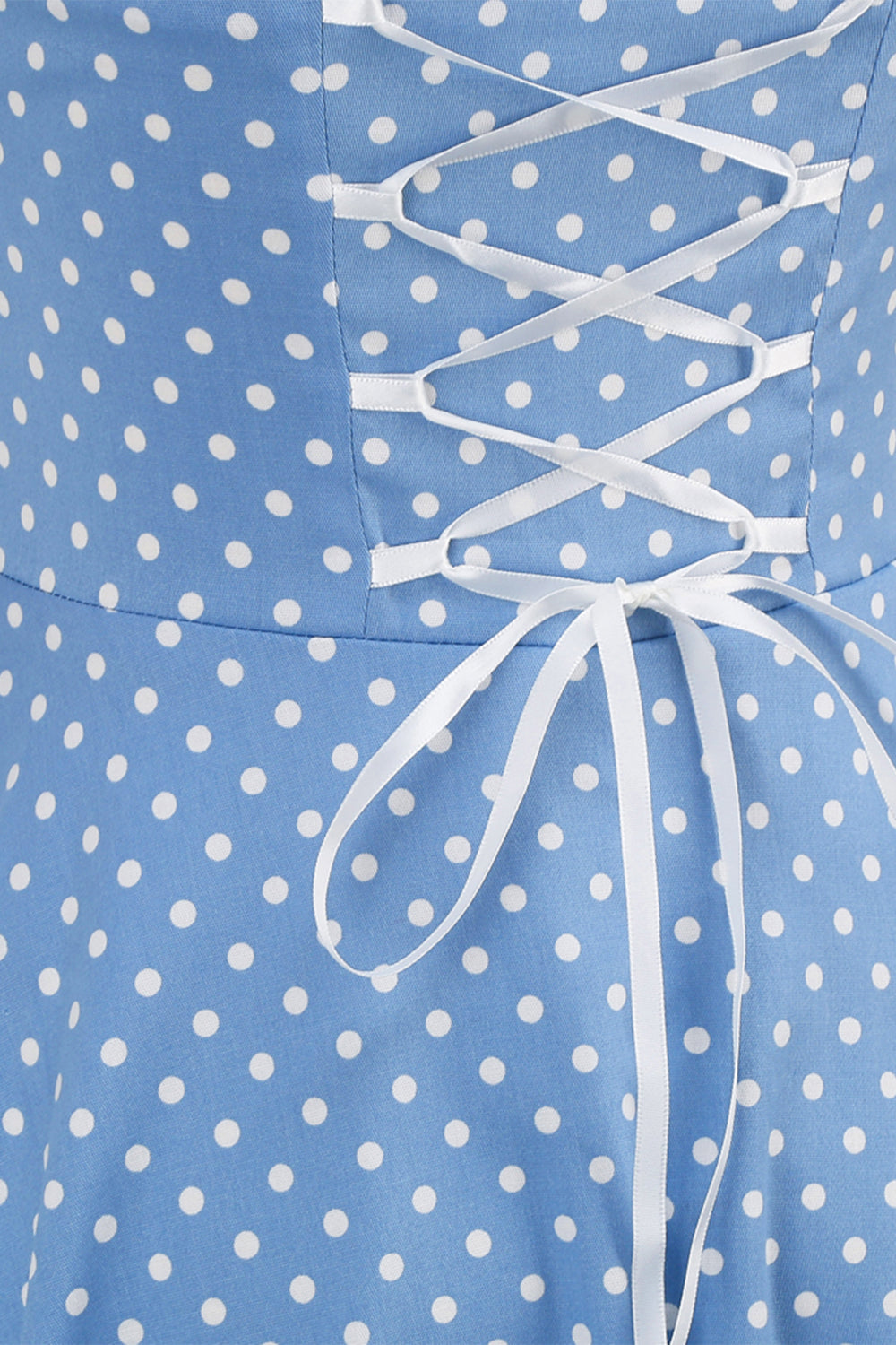 Retro Puntíkované Šaty Bez Zad Pro Ženy