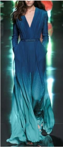 Vintage Modré Šaty 40. Let