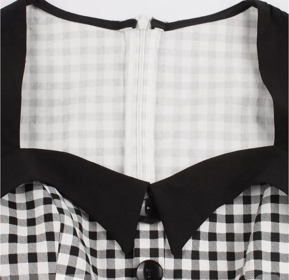 Černobílé Šaty 50. Let