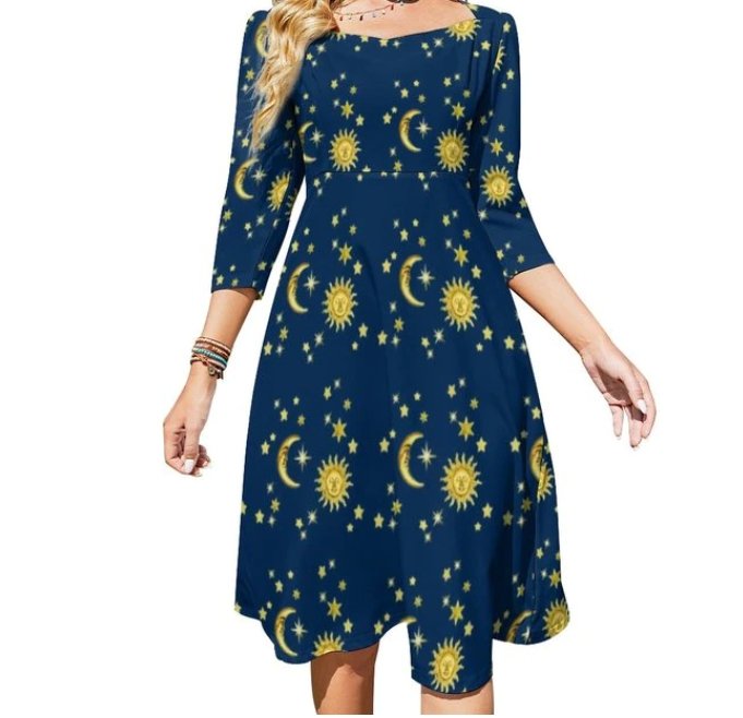 Dámské Modré Šaty 70. Ročník Večerní