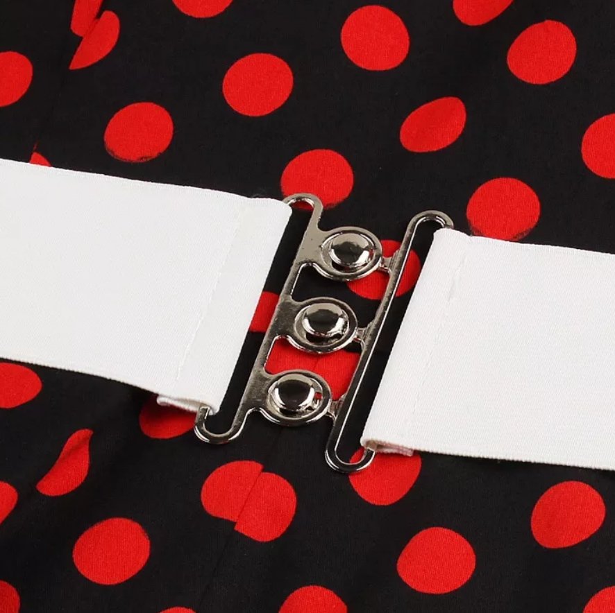 Retro Puntíkované Šaty Z 50. Let