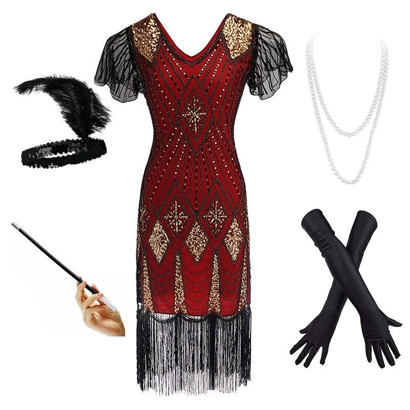 Červené A Zlaté Šaty Pro Zákaz 20. Let