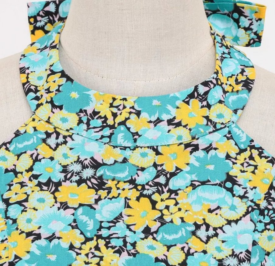 Elegantní Květinové Šaty 50. Let