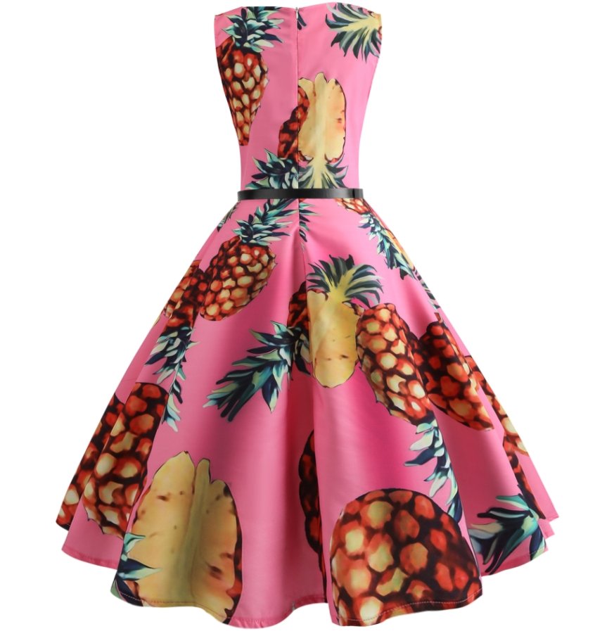 Pin Up Růžové Šaty 50. Let